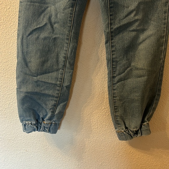 No Boundaries tie waist denim joggers size small - Picture 2 of 7